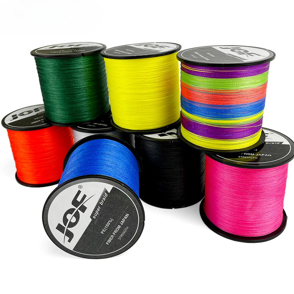 JOF-sedal de Pesca trenzado 8X de alta calidad, 1000M, 8 hebras, multifilamento, alambre de PE, mosca, mar, agua salada, cordón liso, 8,2-35,8 kg - imagen 4