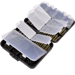 Aparejos Carpa Kit: Mangas Antienredos, Clips Plomo y Girohooks