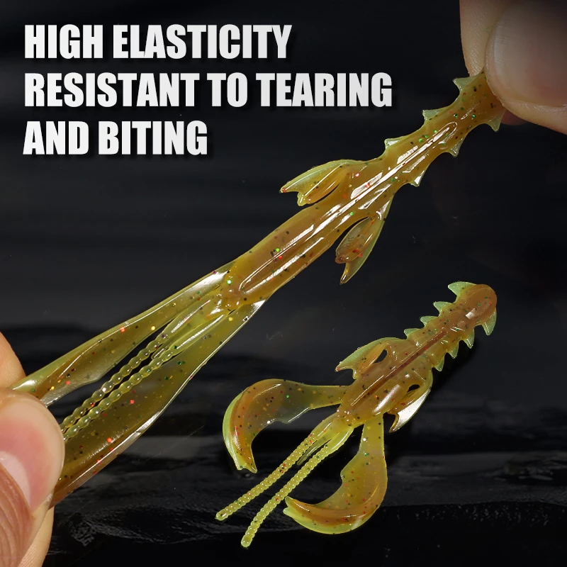 Señuelos locos supercontinentes, atractivo de camarones, señuelo suave, Señuelos de pesca, camarones, langosta, langosta, señuelo de plástico suave, Señuelos de Pesca - imagen 3