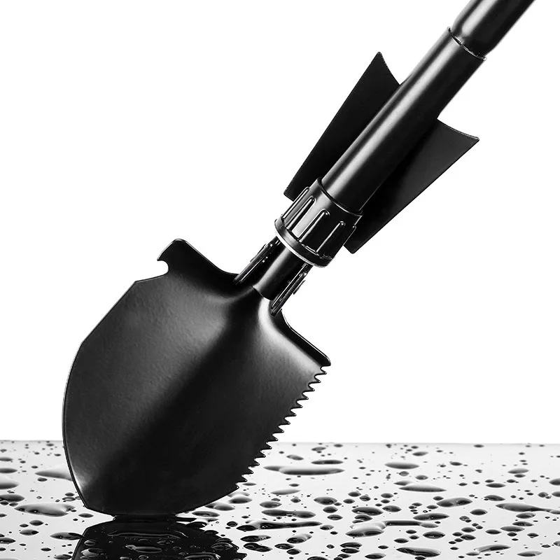 Pala Zapper multifuncional de acero grueso, 462g y 420g, pala plegable para acampar, pesca al aire libre, suministros de alta dureza - imagen 3
