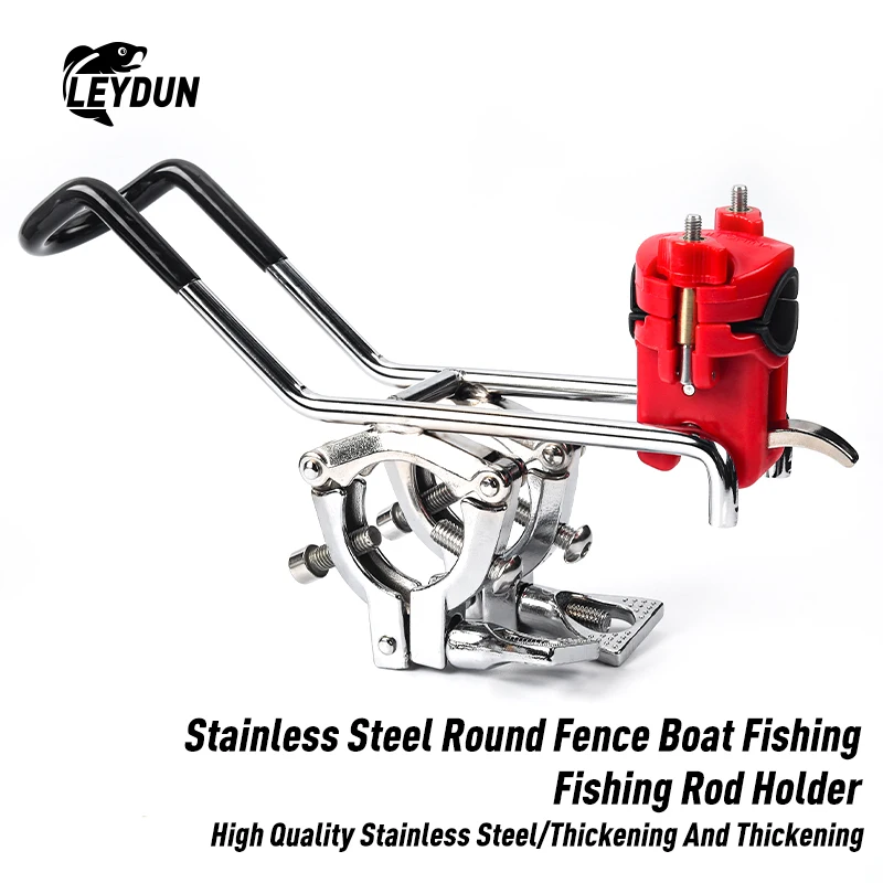 Soporte acero inoxidable para caña de pesca en barco y kayak