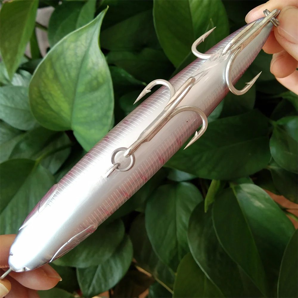 TSURINOYA 3 uds 140F Topwater Stick señuelo de pesca fanático 140mm 46g áreas profundas barco pesca agua salada cebos duros lápiz flotante - imagen 4