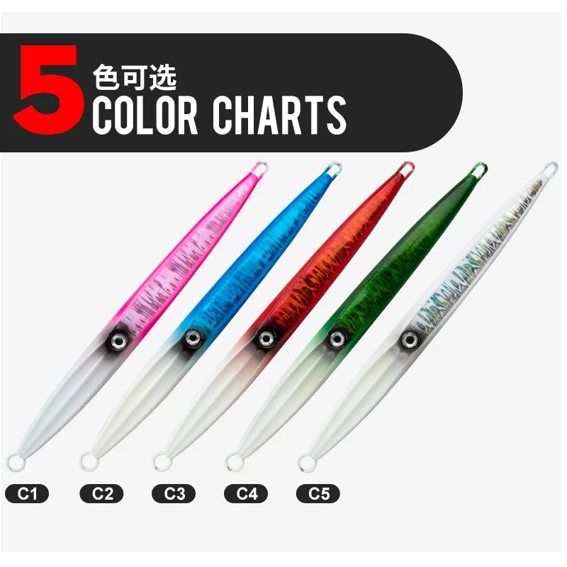 TEASER J16 40g-100g Metal hundimiento Jigbiat carpa de agua salada Pike Peche Jig Spinner señuelo pesca mare-bream Jigging señuelo con gancho - imagen 4