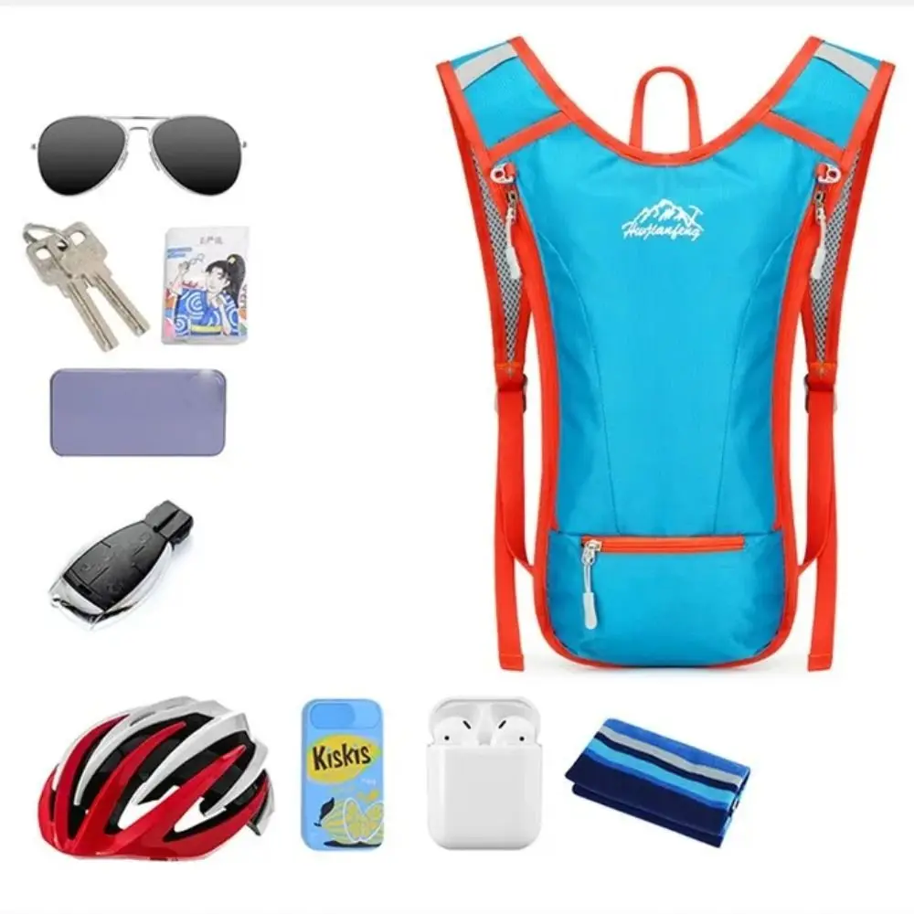 Chaleco de hidratación para correr transpirable, bolsa de hidratación para correr impermeable ultraligera, mochila de agua de Material de nailon con múltiples bolsillos - imagen 3