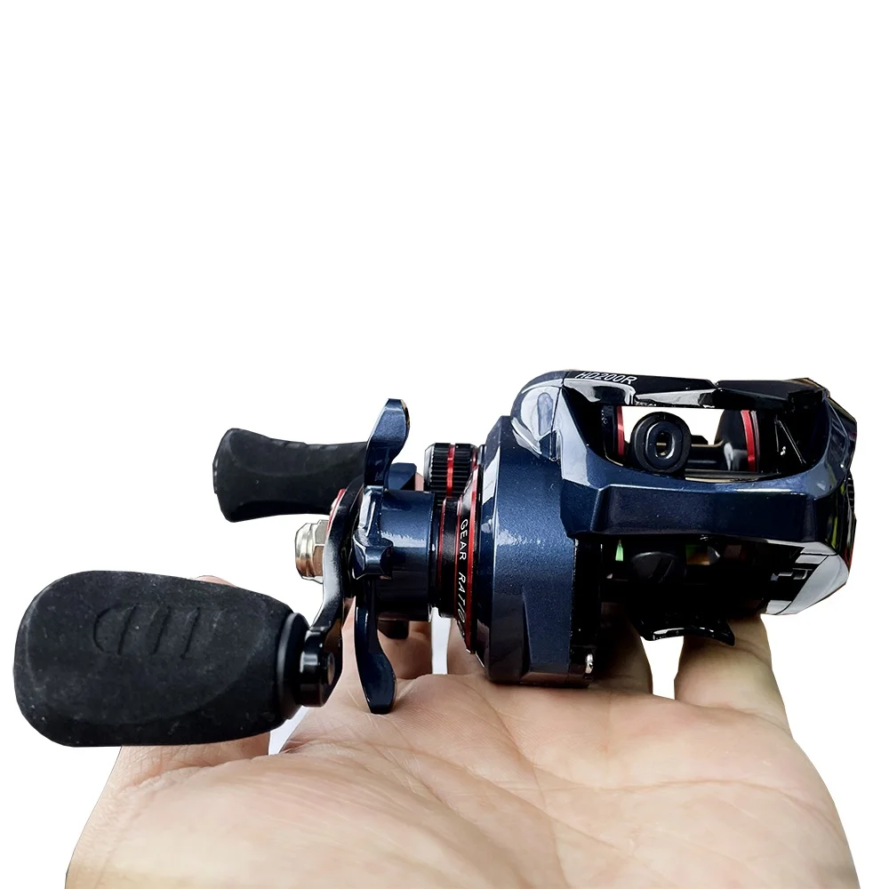 Carrete de pesca de lubina Batcasting con freno magnético, carrete de Metal ultraligero y arrastre máximo 8kg - imagen 5