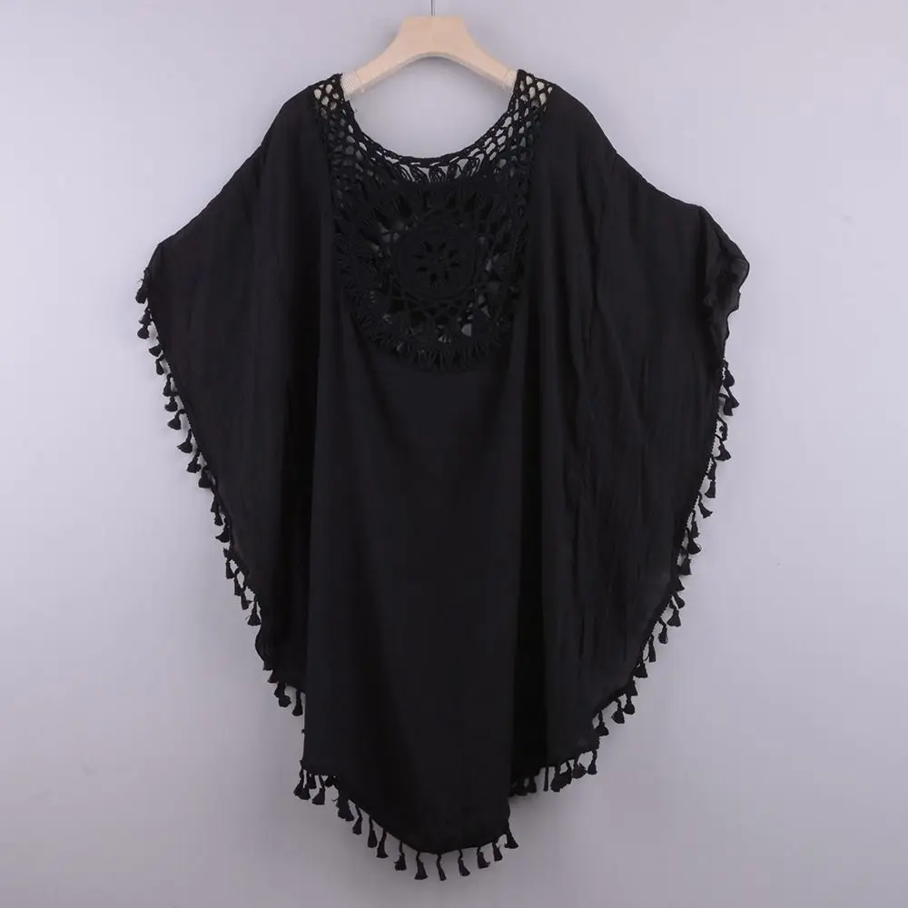 Vestido Playa Cuello Cuadrado – Cubrebañador Protector Solar Mujer