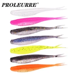 Forktail Señuelo suave de silicona para gusano 7 cm Lucio