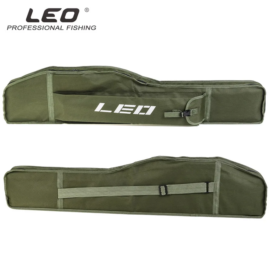 LEO-bolsa portátil para caña de pescar de 1,2 M, bolsa de transporte plegable para caña de pescar, bolsa de almacenamiento para herramientas de pesca, funda para carrete, bolsas para equipo de pesca, 1 capa - imagen 4