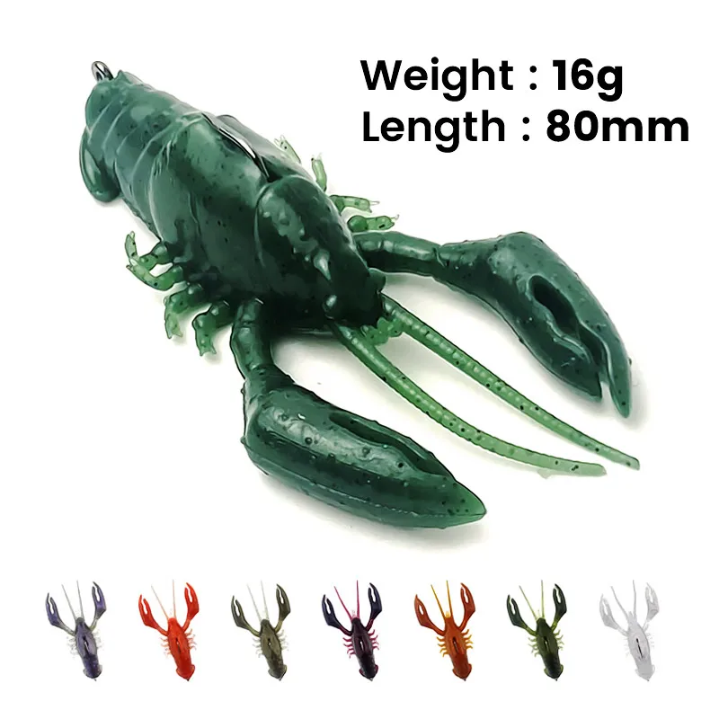 Bazooka Cebo Silicona Langosta – Swimbait Hundido para Lucio - imagen 4