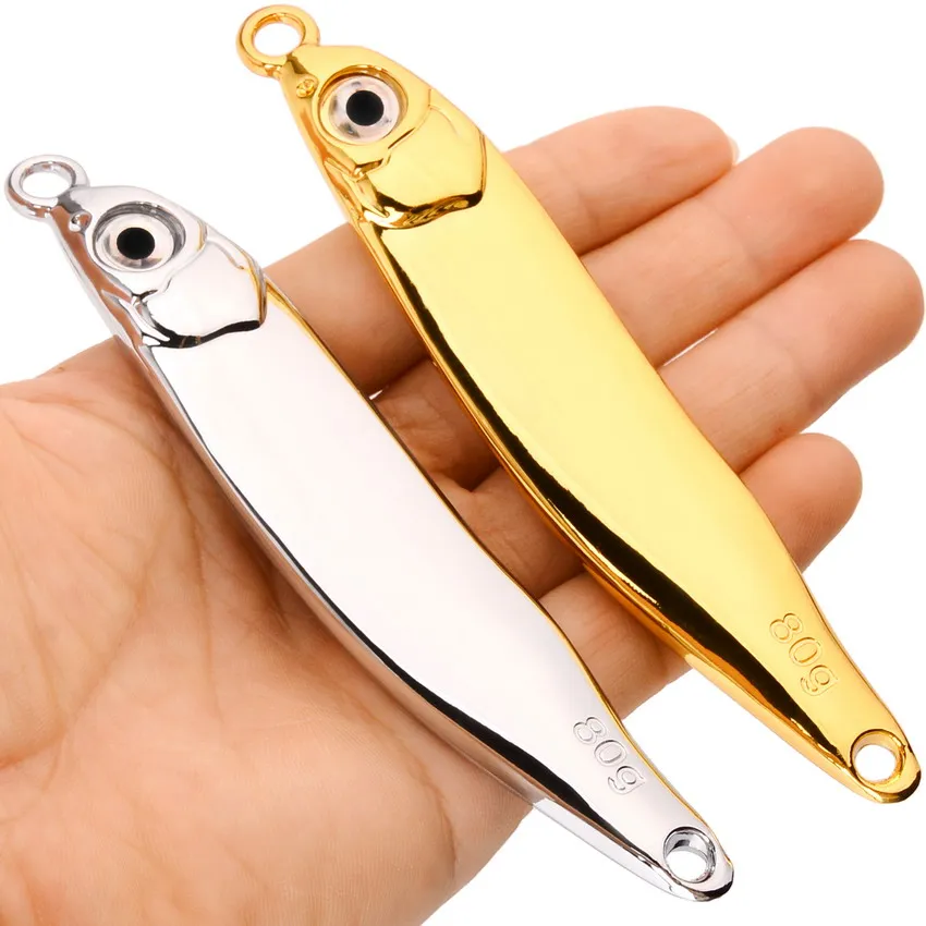 Señuelos de cuchara giratorios VIB de Metal, 80g, 60g-5g, cebo Artificial duro, lentejuelas, Wobbler, aparejos de pesca para perca de Lucio - imagen 2