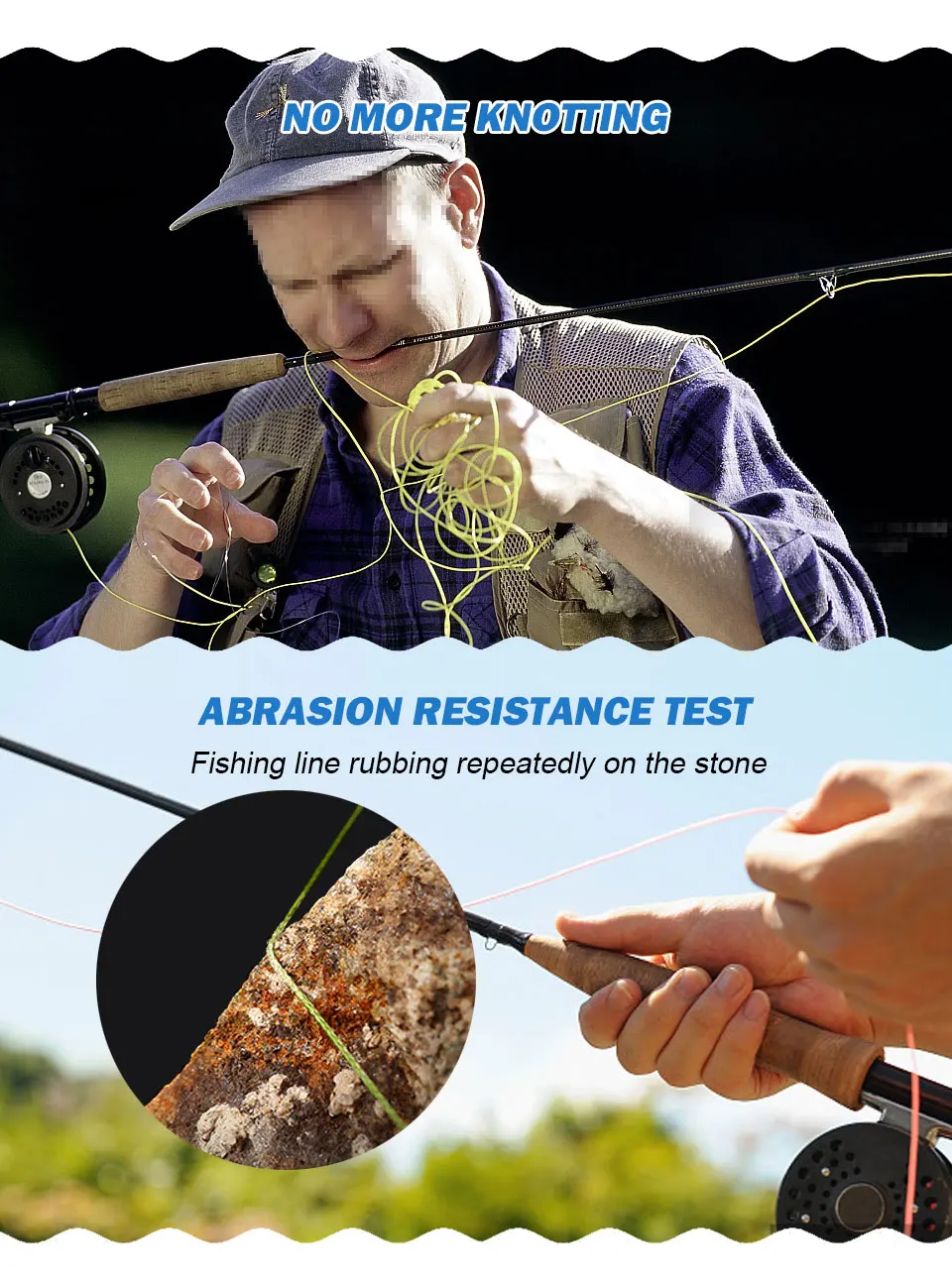 Línea de pesca trenzada Warknife X8, hilo de 300M, 6-300LBS, 0,10-1,00mm, cuerda de pesca súper salada para sedal de señuelo marino - imagen 5