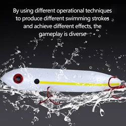 El cebo de pesca duro en aguas superiores es adecuado para pescar al aire libre con agua salada y señuelo de simulación de columpio de agua dulce