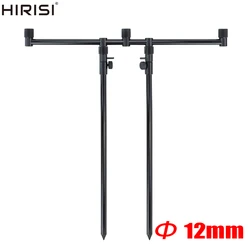Hirisi barras de zumbido carpa soporte cañas palos banco
