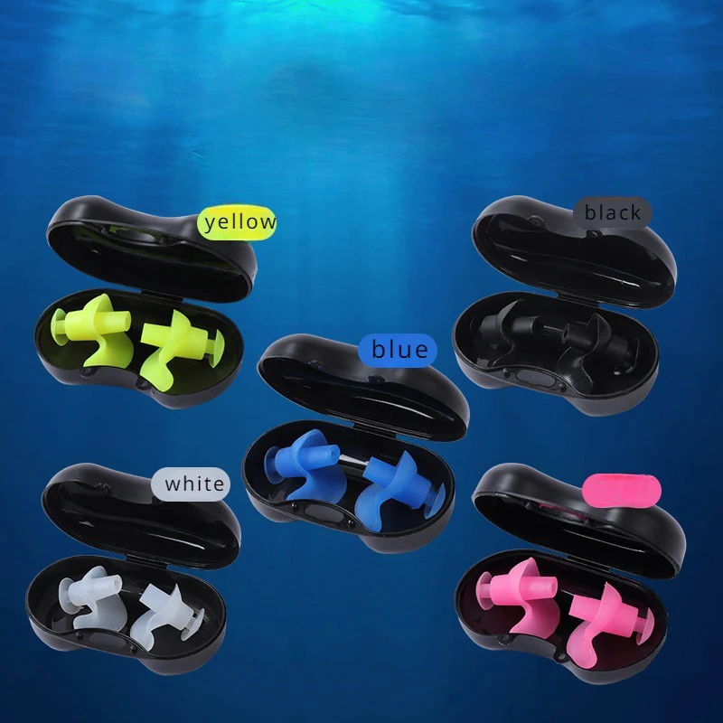 Tapones para los oídos para natación, tapones para los oídos de silicona impermeables para nadar, la ducha, surf y bañarse, accesorios para nadar, tapones para los oídos para piscina - imagen 3
