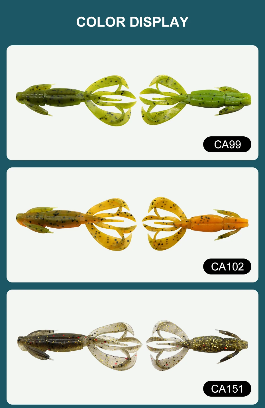 Explore las diversas opciones de color para nuestros diseños de cebo versátiles