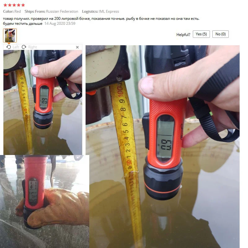 Sonar portátil impermeable con mango Digital para Pesca en hielo, Sonar con ecosonda de 100M de profundidad, para invierno - imagen 4