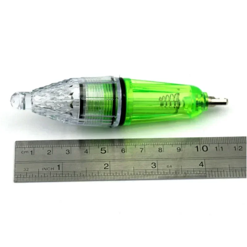 1 Uds luz subacuática Color verde 12,5 cm luz LED de gota profunda luz de pesca intermitente impermeable luz atractiva cebo señuelo lámpara - imagen 4