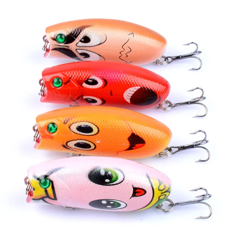 Señuelos de pesca Popper de superficie de 60mm y 10,4g, cebo Artificial de fundición larga, lápiz Topwater, Swimbait Wobblers para equipo de perca de Lucio - imagen 5