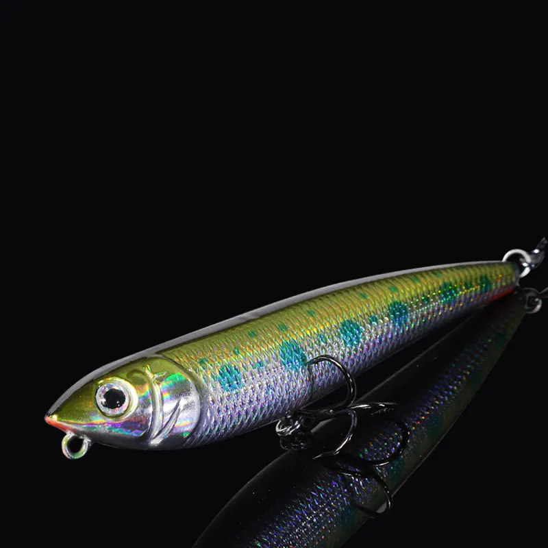 Señuelo tipo lápiz para pesca de perros, señuelos artificiales duros para perros mágicos Topwater, 10g/9cm, 1 pieza en oferta - imagen 3