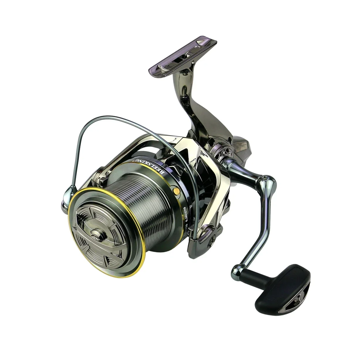 Carrete de pesca resistente al agua de mar, serie 9000, 10000, 12000, relación de engranaje 4,7:1, rueda giratoria Premium, accesorios de pesca - imagen 5