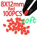 8X12mm Red 100pcs