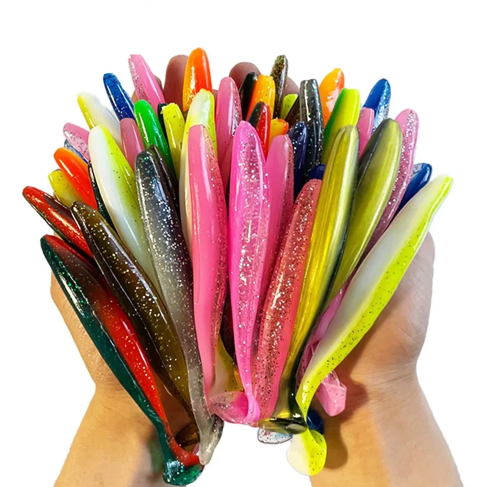 50mm 60mm 70mm 90mm sombra gusano isca macia isca artificial swimbait isca wobbler iscas macias silicona pesca esportes isc - imagen 5