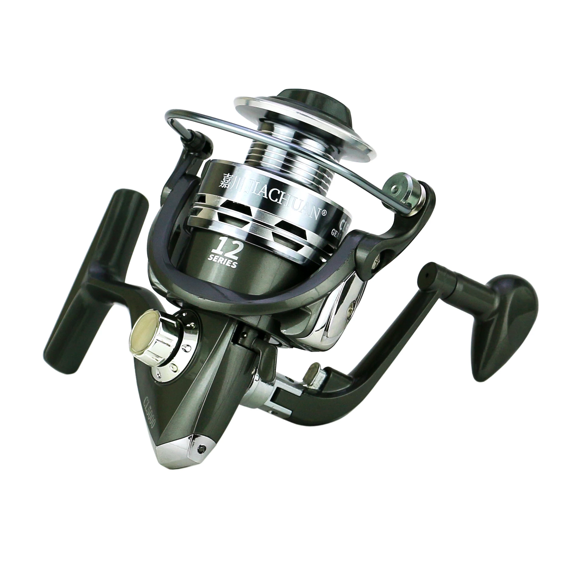 Carrete de copa de línea de Metal 12BB, rodamiento de bolas 5,5: 1, relación de engranaje, carrete de pesca giratorio, mano izquierda/derecha, rueda de Baitcasting - imagen 5