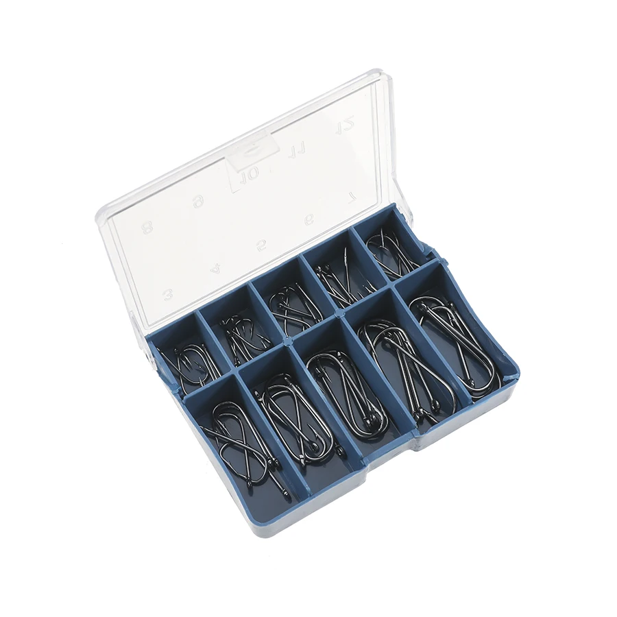 FTK 2 uds flotadores de pesca + 1 caja de anzuelos + 1 juego de sedal + 1 caja colgantes de plomo accesorios de pesca Bobber de río y lago - imagen 5