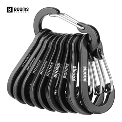 Booms Fishing CC1 – Mosquetones pesca aluminio multiusos anillo en D