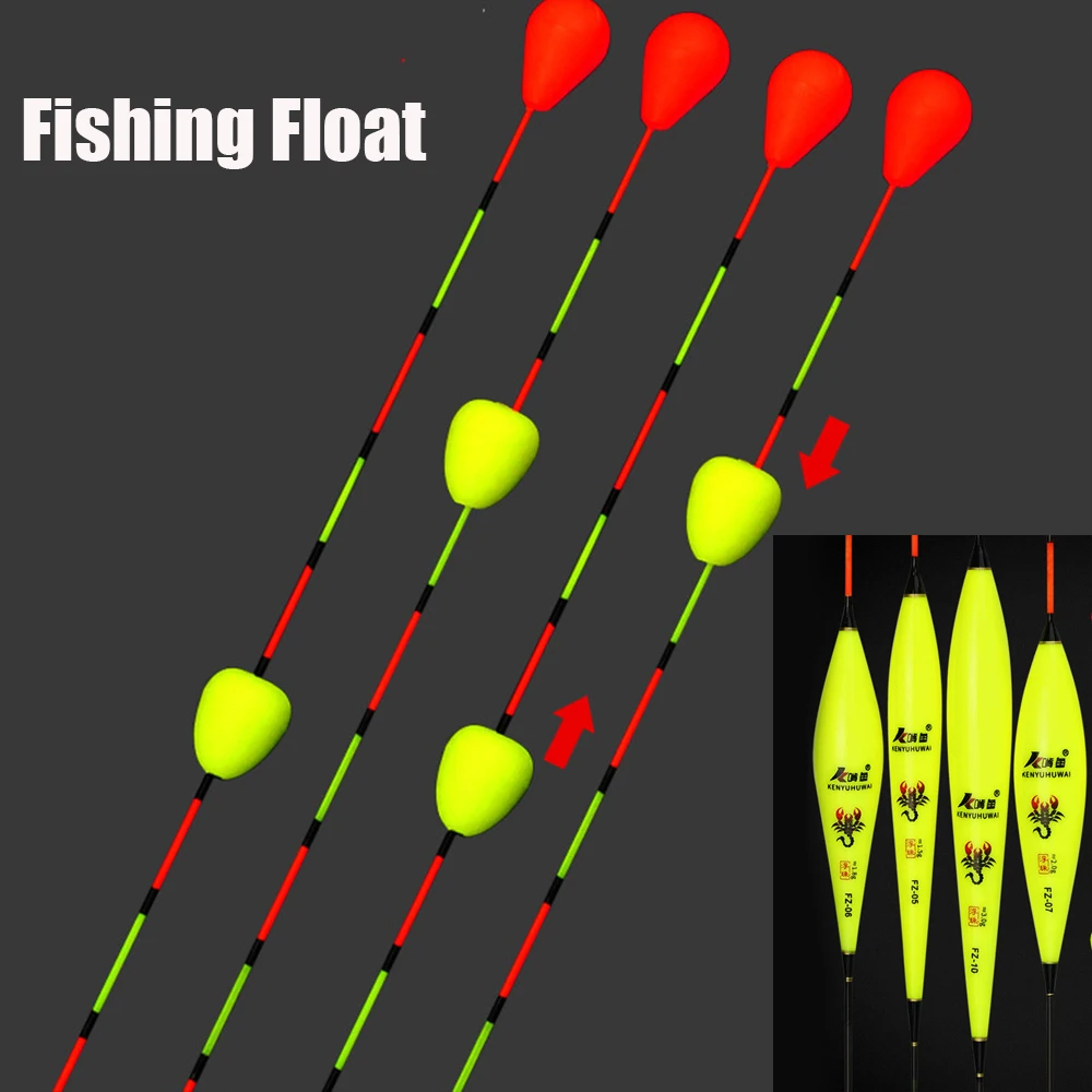 Flotadores de pesca llamativos bola flotante de deslizamiento compuesto Nano boya movible cuentas de cola Bobber accesorios de aparejos de pesca - imagen 2