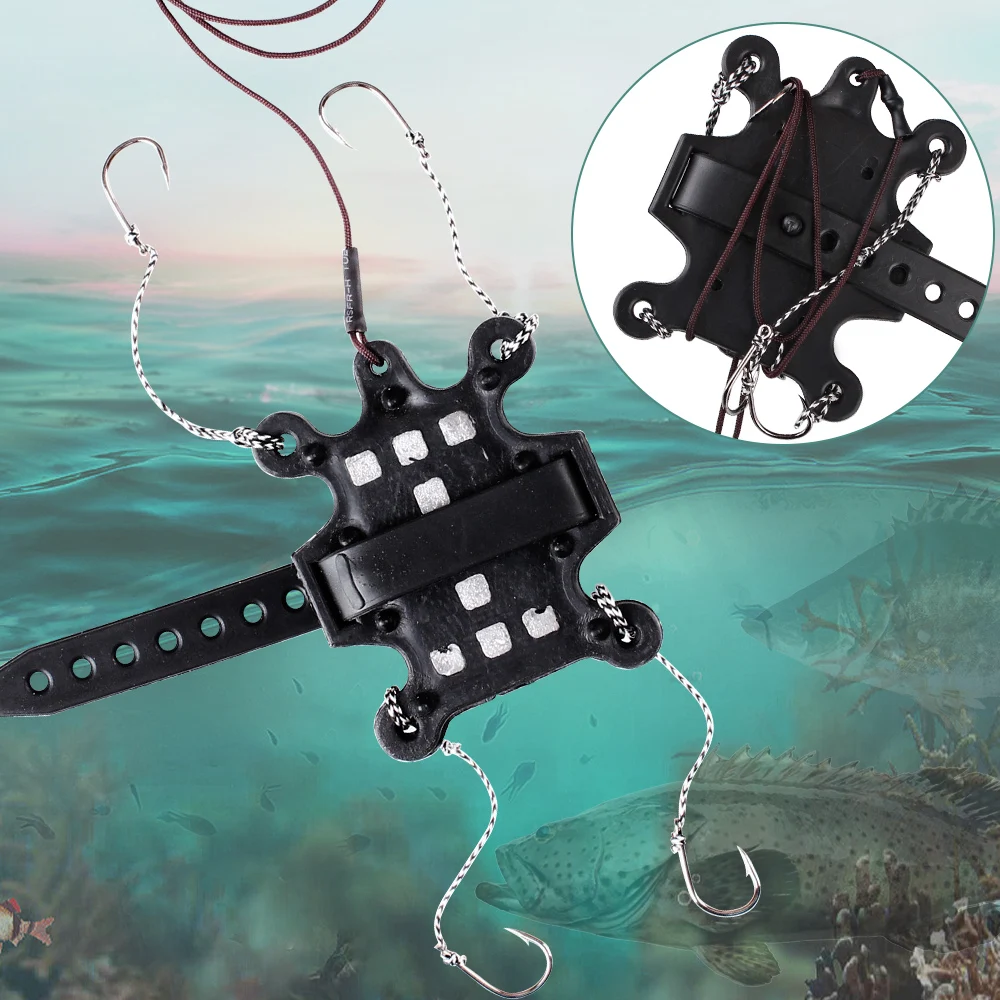 FISH KING-Grupo alimentador de cebo para pesca de carpa, gancho de acero rico en carbono con línea de PE para accesorios de pesca de carpa, 30/40/50/60/70/80g - imagen 4