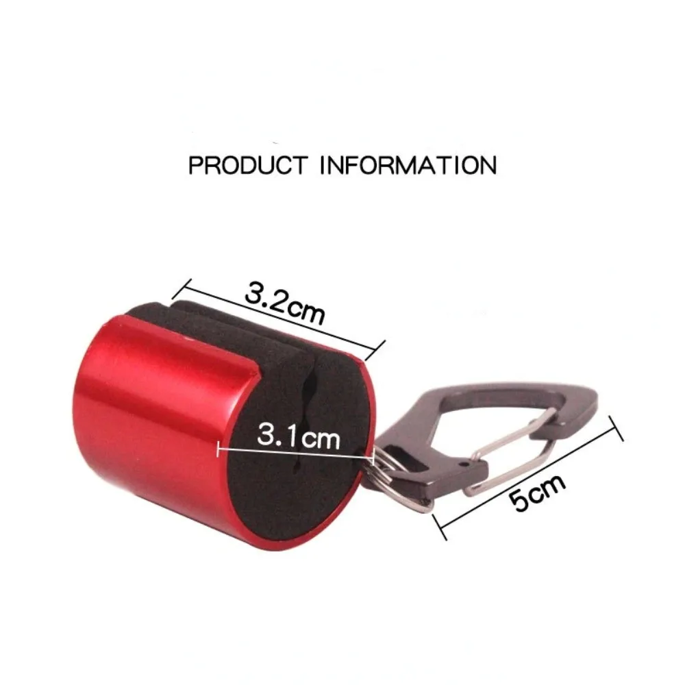Accesorios de aparejos de pesca colgantes portátiles, cinturón con llavero, soporte para caña de pescar, 360 grados - imagen 5