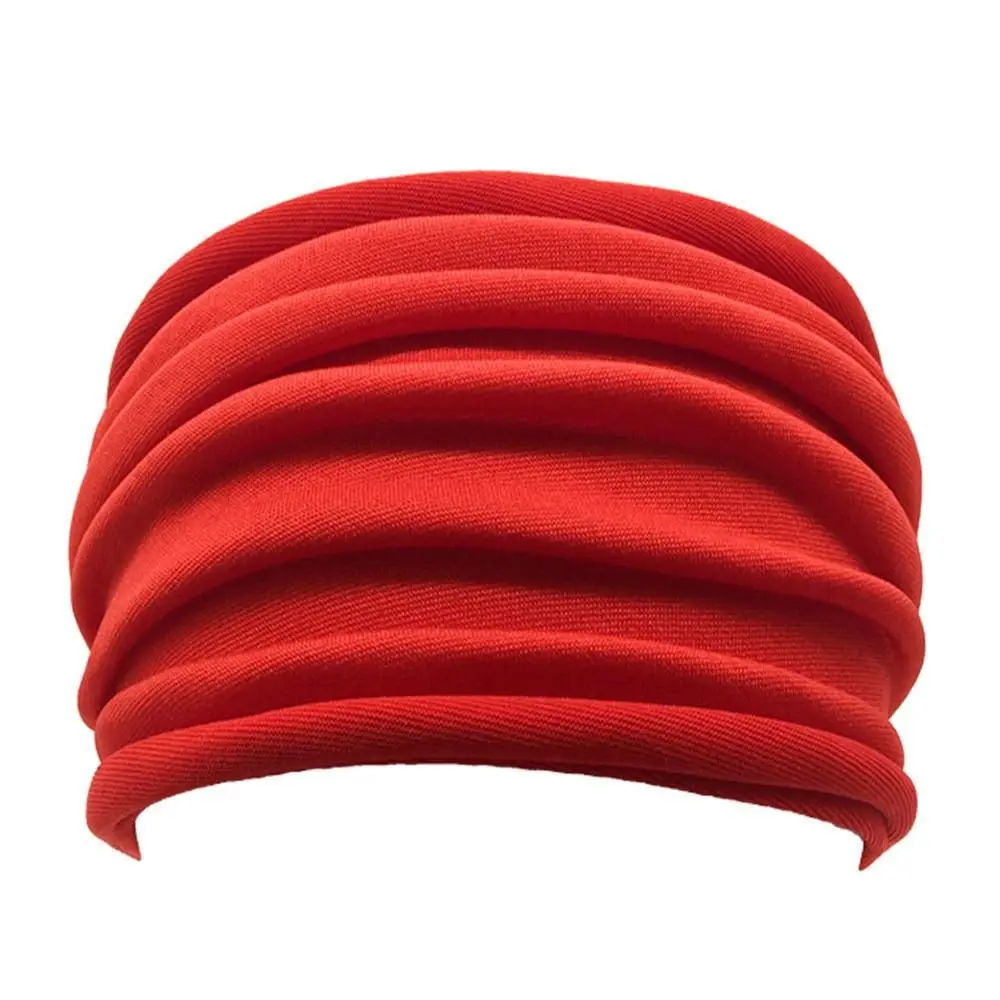 Nuevo turbante elástico antideslizante de alta calidad, diadema para correr, banda elástica para el cabello, diadema deportiva ancha, diadema plegable para Yoga - imagen 3