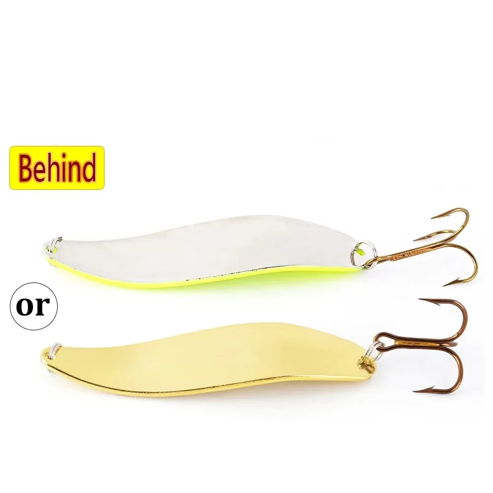 FTK 20g 30g Spinner cuchara cebo señuelo de pesca de Metal cebos artificiales señuelos duros para Lucio con anzuelo triple - imagen 4