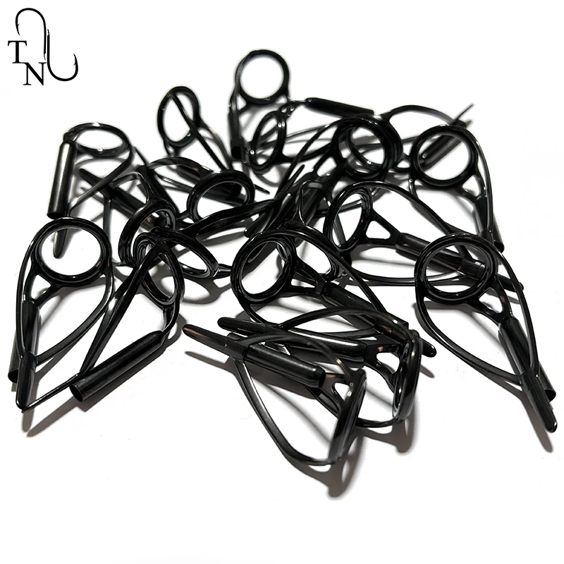 TN89 SEAGUIDE 3 uds HBXALST 316 marco de acero inoxidable anillo de cerámica punta de caña de pescar de carpa componente de construcción reparación accesorio DIY - imagen 5