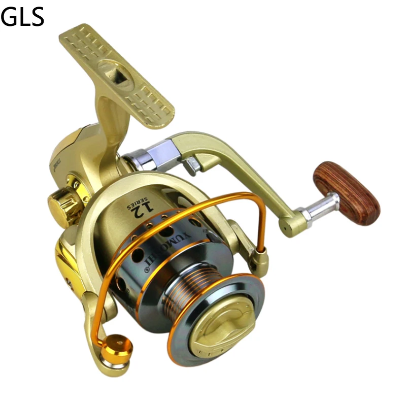 Bolsa de carrete de pesca giratorio, accesorio profesional con agarre de madera, relación de transmisión 2024: 1, rueda de pesca de lubina con carrete de repuesto, 5,2 - imagen 3
