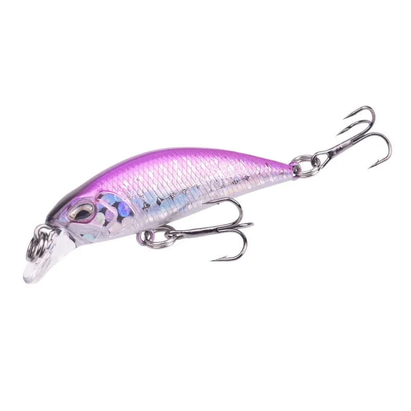 Señuelo de pesca Wobblers de pececillo que se hunde, 5,5 cm, 5,2 cm, trucha, cebo duro Artificial, Jerkbait, Crankbait, aparejos de pesca de lubina, 1 ud. - imagen 5