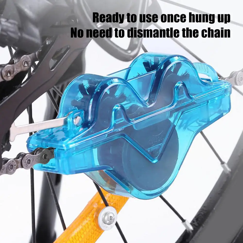 1 Juego de limpiador de cadena de bicicleta, herramienta de limpieza para depurador de cadena de bicicleta, reparación desengrasante rápida para bicicletas de montaña y de carretera BMX - imagen 2