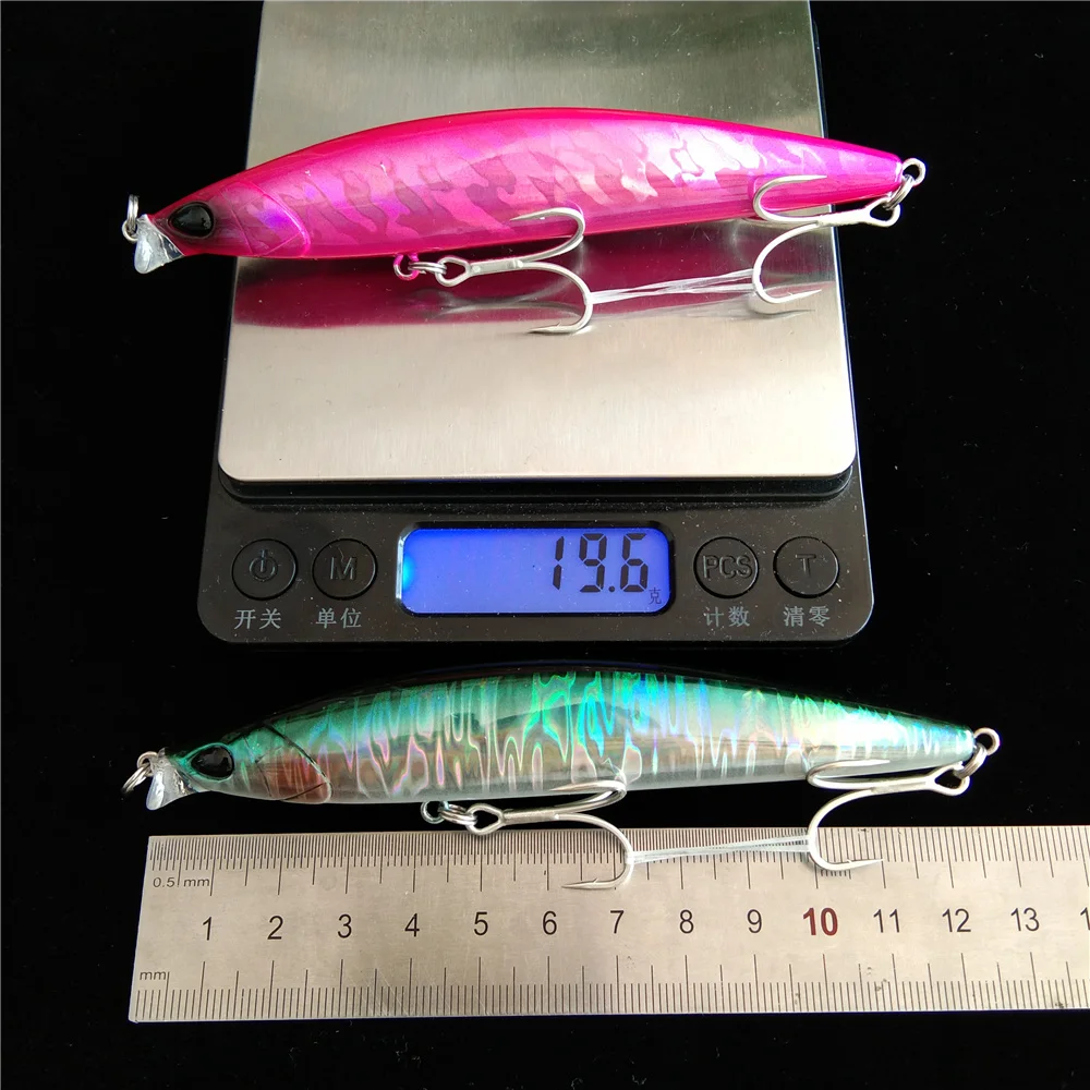 TSURINOYA-señuelo de pesca flotante, cebo de fundición larga, flotante, oscilante, lubina, 2 piezas, 118mm, 19g, 0-30cm - imagen 5