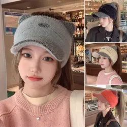 Gorro punto orejas gato invierno – Cálido y resistente viento