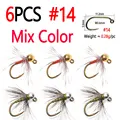 6PCS Mix Color Sz 14