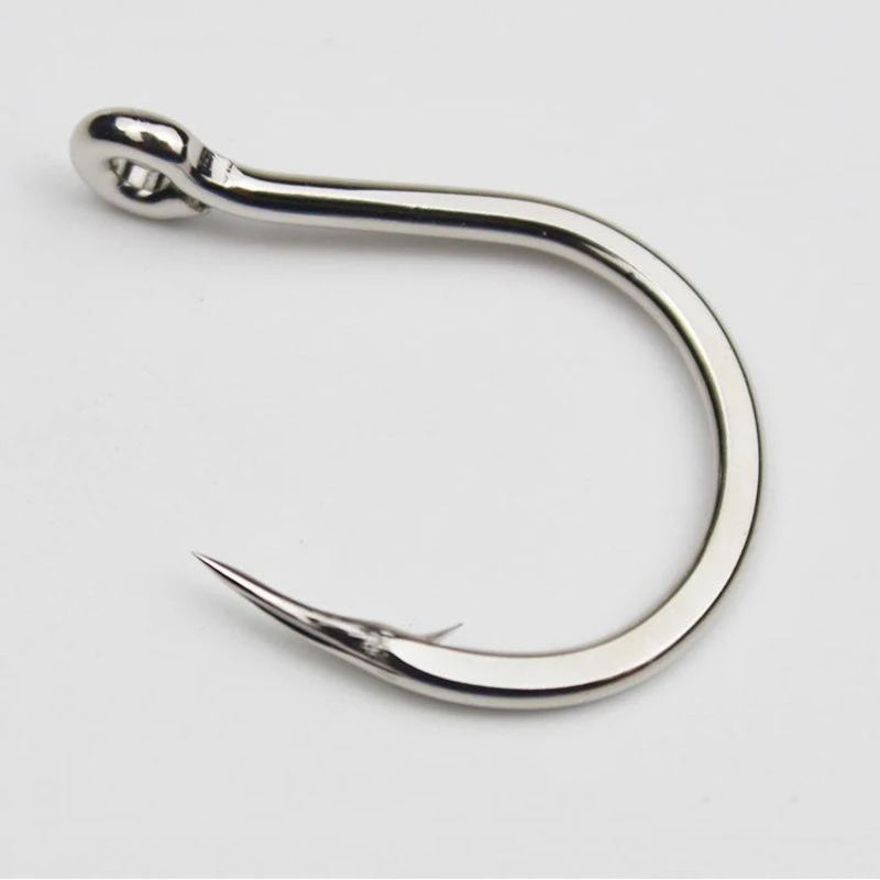 Anzuelo de villano duro extragrande, anzuelo de púas negras gigantes, chapado en estaño, aparejos de Pesca de agua salada, placa de hierro, 40 unidades por lote - imagen 5