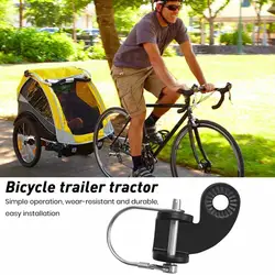 Enganche de remolque de bicicleta, adaptador de accesorio de acoplador de bicicleta de 135 grados, gancho de conector de repuesto para remolque de bicicleta de alta resistencia