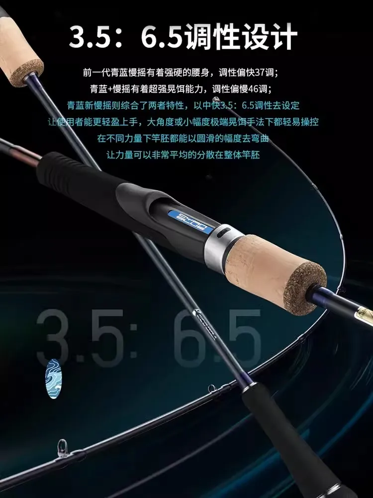 ECOODA-caña de pescar de carbono sólido, pieza de fundición/Spinning, para barco de mar profundo, 2024/1,88 M, ECBSJ II, novedad de 1,78 - imagen 2