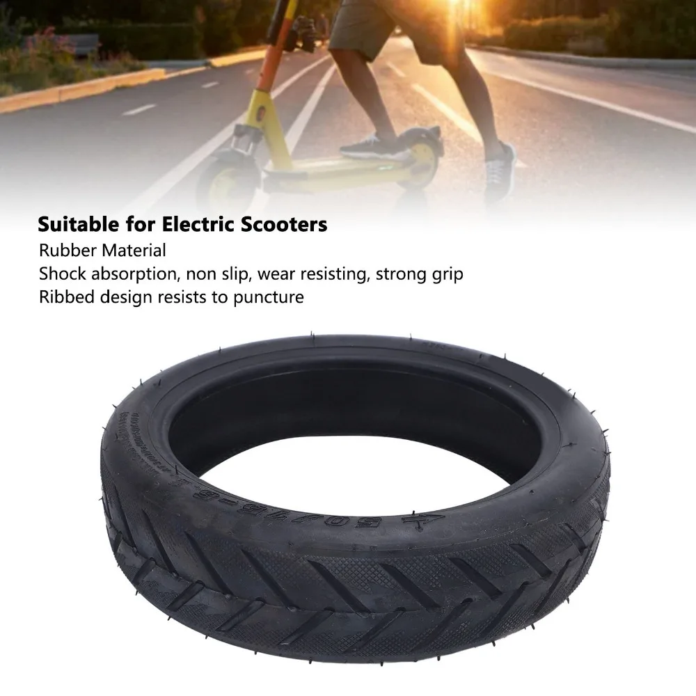 Neumático exterior negro para patinete eléctrico resistente urbano - imagen 5
