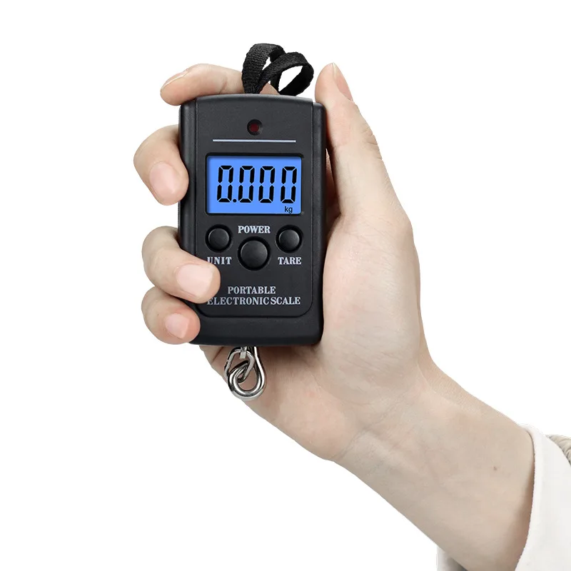 1 unidad multifuncional Mini 40kg10g electrónica colgante pesca equipaje Balanca portátil Digital práctico bolsillo peso gancho báscula herramienta - imagen 2