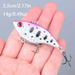 Señuelo wobbler con vibración anzuelos para pesca de arrastre