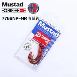 Mustad 7766NP-NR anzuelo de carpa plateada de mar, anzuelo de mar para playa, pesca en roca pesada, anzuelo de rana trueno