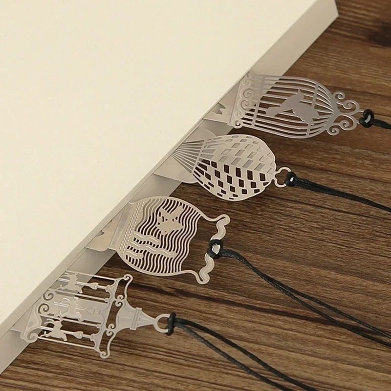 Nueva regla de 2 uds., patrón de dibujos animados, registro de Metal, plantillas diarias para regla acolchada, marcapáginas multifunción, herramienta de cuenta de mano hueca - imagen 5