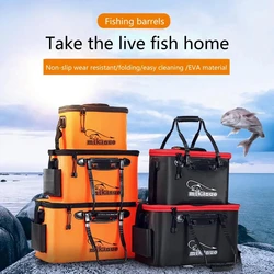 Bolsa de pesca plegable EVA con cremallera – Cubo portátil